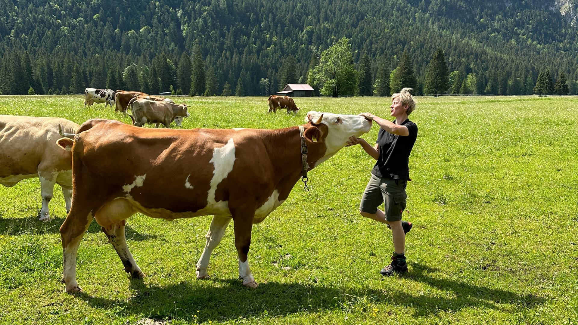 Eine unserer Lieferanten, Bäuerin Andrea Larch