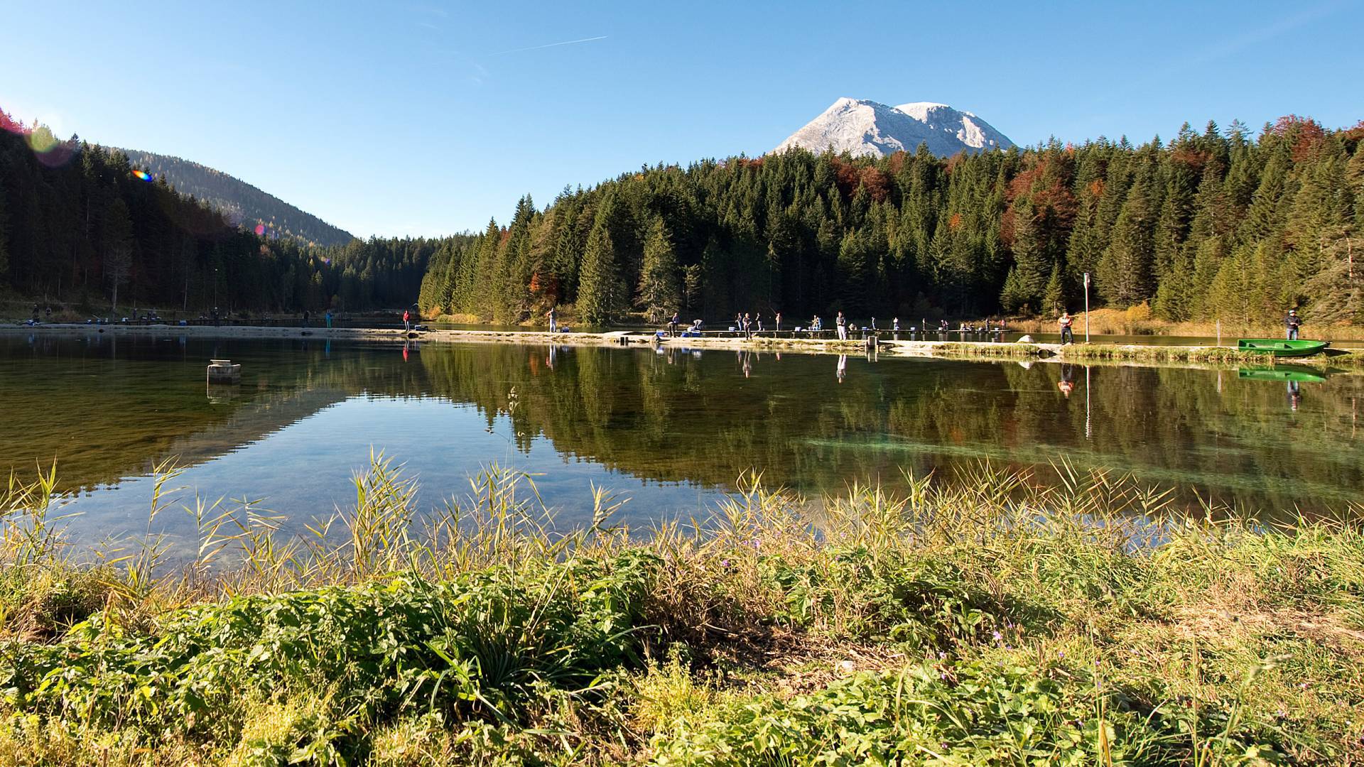 Der Weidachsee in der Nähe des Quellenhof Leutasch