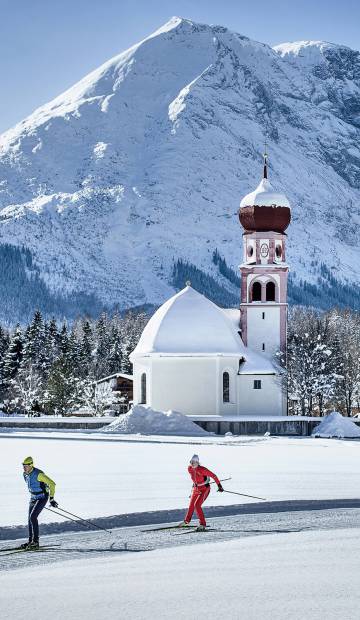  Die Loipe. Bestens präpariert.