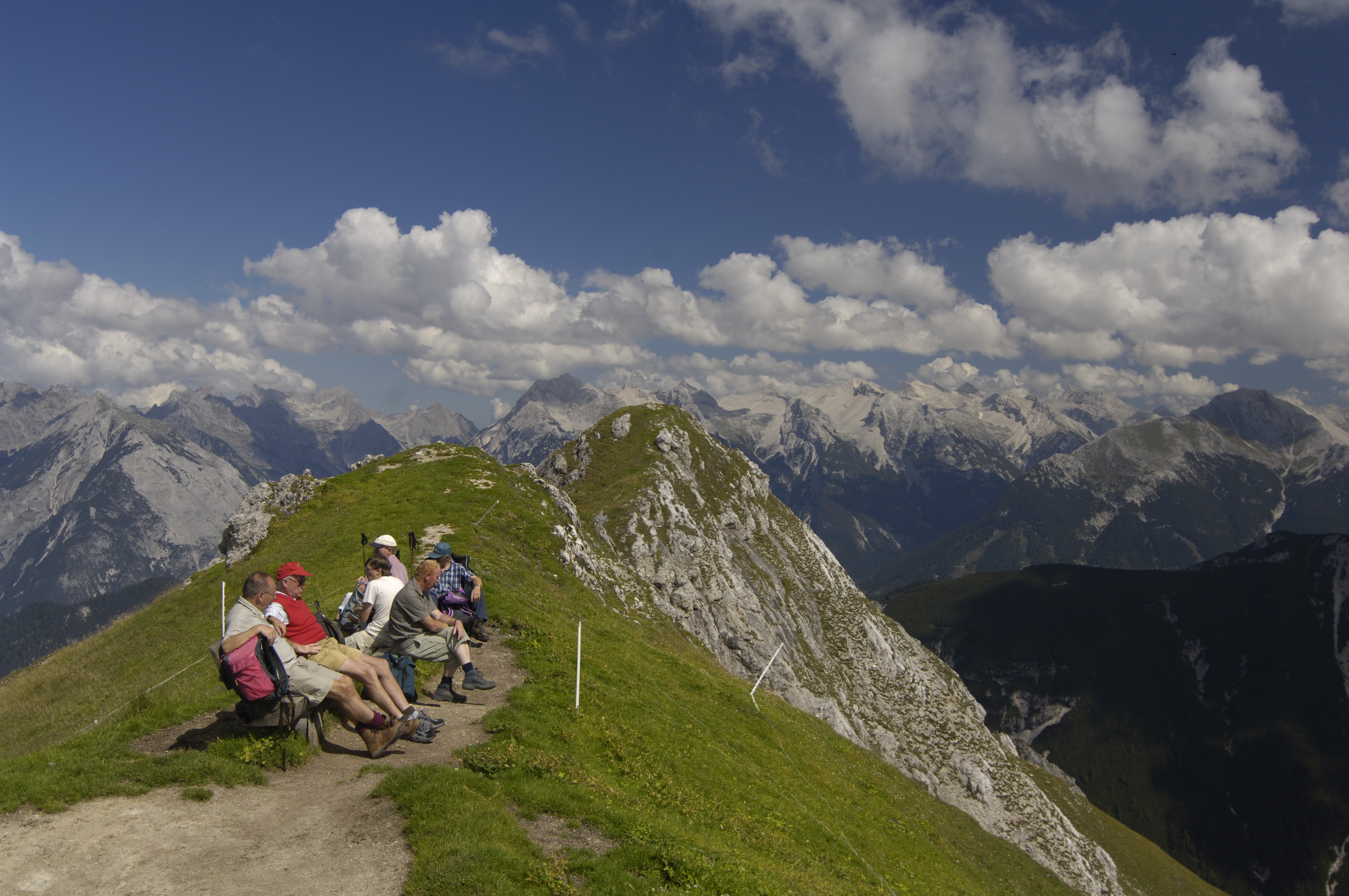 Aussicht über die Berge in Leutasch