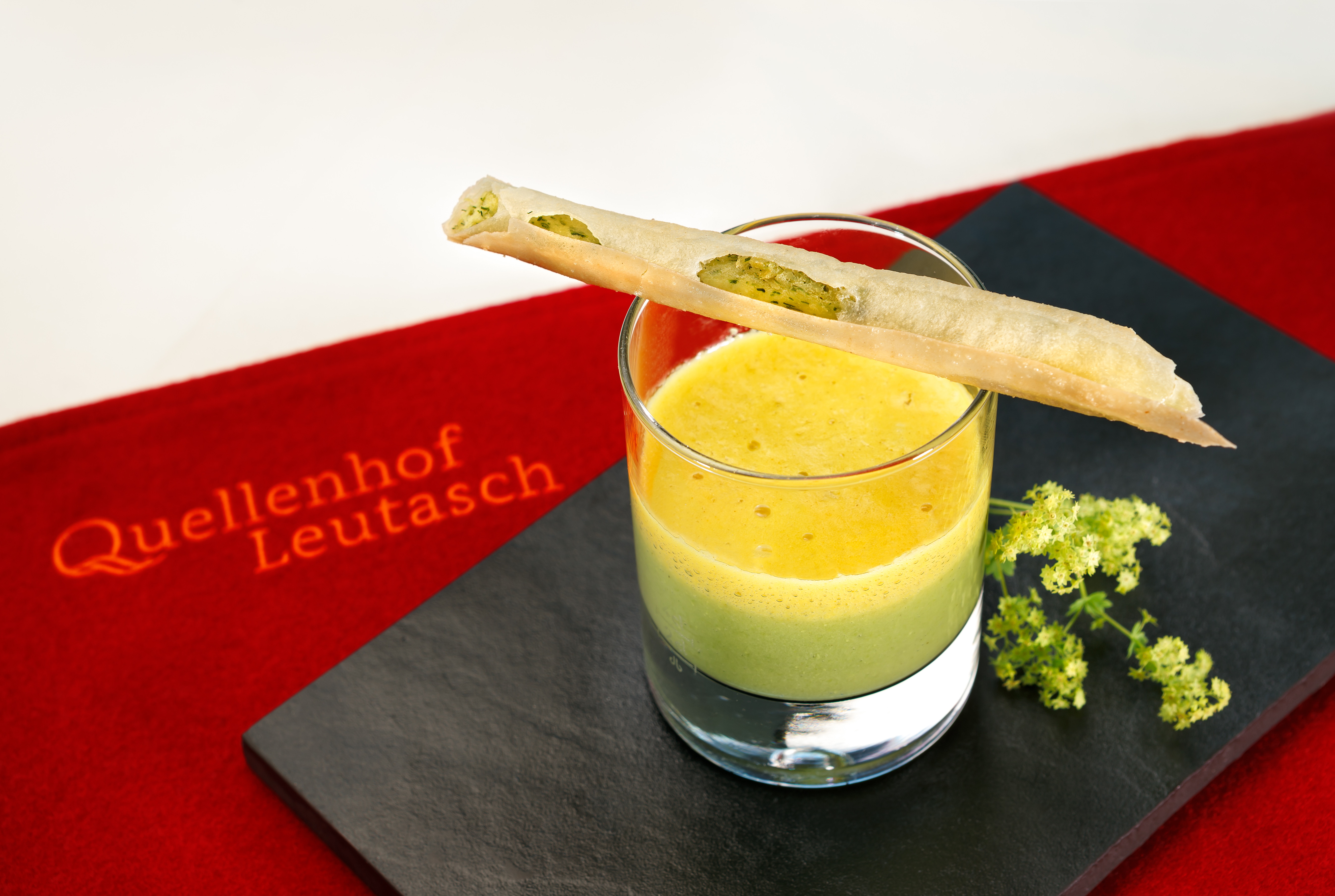 Vegetarisches Gericht im nachhaltigen Urlaub im Quellenhof Leutasch in Tirol